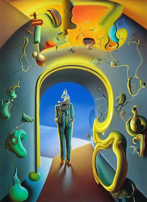 an extremely high quality hd surrealism painting of a | Stable ...