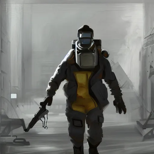 Prompt: Half life 2 beta Concept Art, trending on artstation