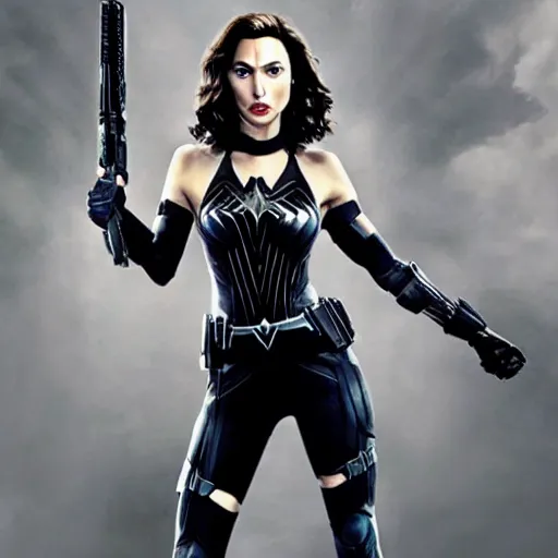 Image similar to gal gadot as black widow