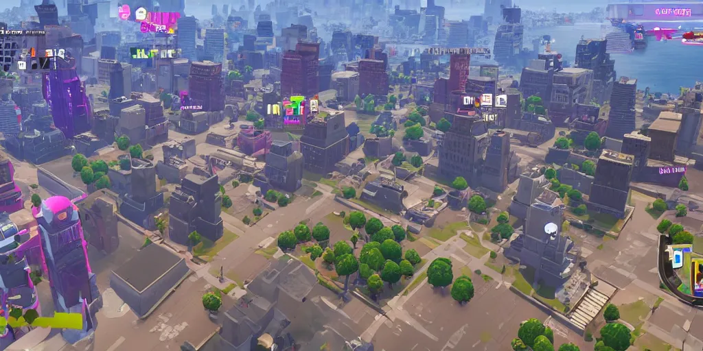 Image similar to New York map location in Fortnite