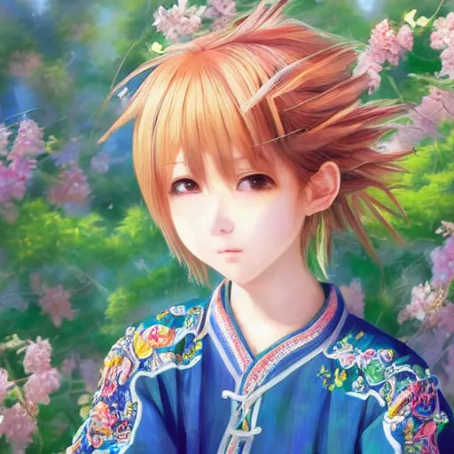 Prompt: dynamic composition, motion, ultra-detailed, incredibly detailed, a lot of details, amazing fine details and brush strokes, colorful and gentle palette, smooth, HD semirealistic anime CG concept art digital painting, watercolor oil painting of a young J-Pop idol, by a Japanese artist at ArtStation. Realistic artwork of a Japanese videogame, soft and harmonic colors.