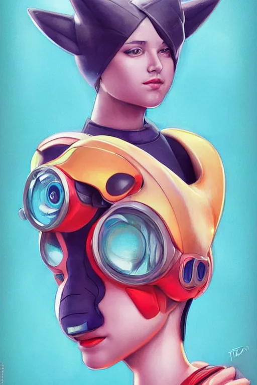 Image similar to lofi BioPunk Pokemon Pikachu portrait Pixar style by Tristan Eaton_Stanley Artgerm and Tom Bagshaw,