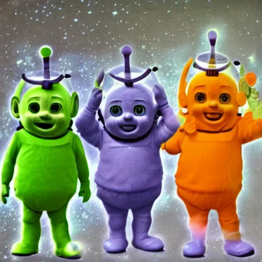 Prompt: Bees Teletubbies acidwave