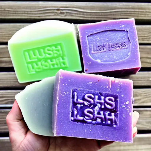 Prompt: lush soap