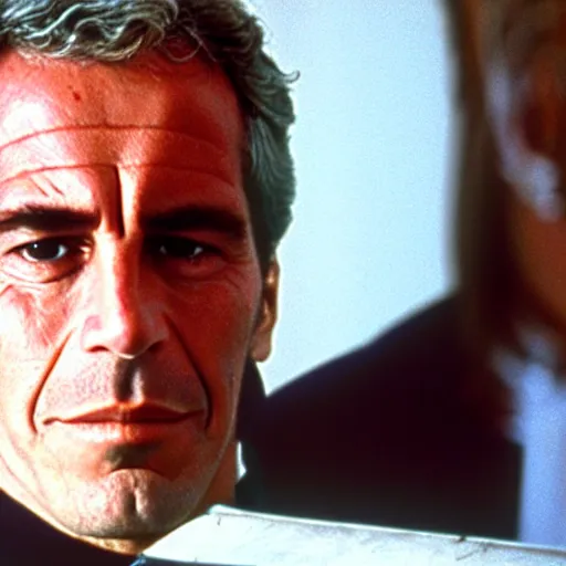 Image similar to Jeffrey Epstein in American Psycho (1999)