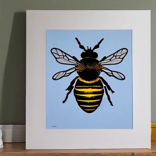 Image similar to bee art in print