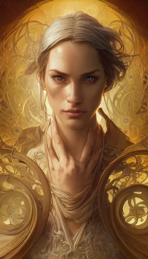 Prompt: choose your destiny, fibonacci, sweaty, insane, intricate, highly detailed, digital painting, artstation, concept art, smooth, sharp focus, illustration, Unreal Engine 5, 8K, art by artgerm and greg rutkowski and alphonse mucha