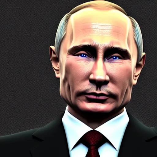 Prompt: Putin with beard, unreal engine, 4k