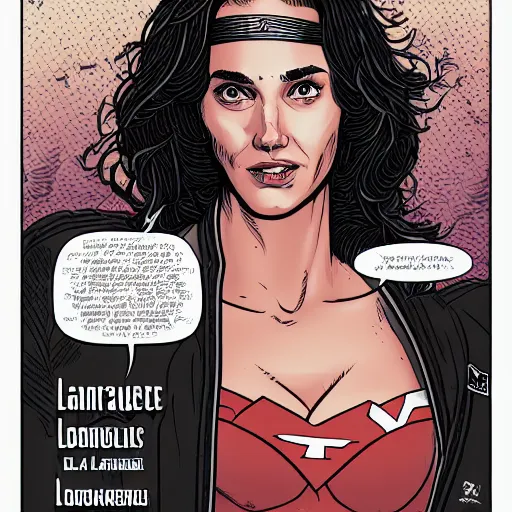 Prompt: portrait of a woman who looks like gal gadot and jennifer connelly, by laurie greasley and james stokoe