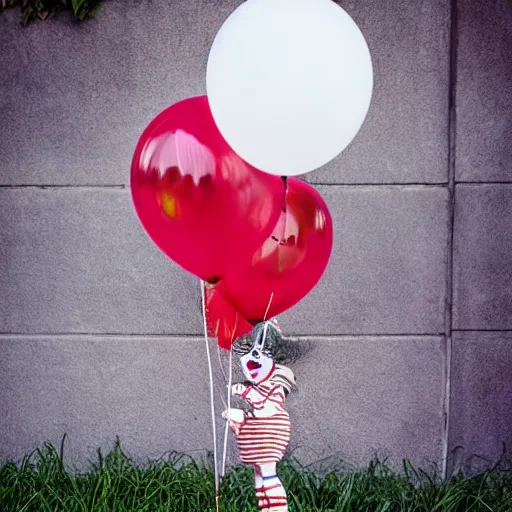 Image similar to Pennywise but he is pregnant fashion photo professional