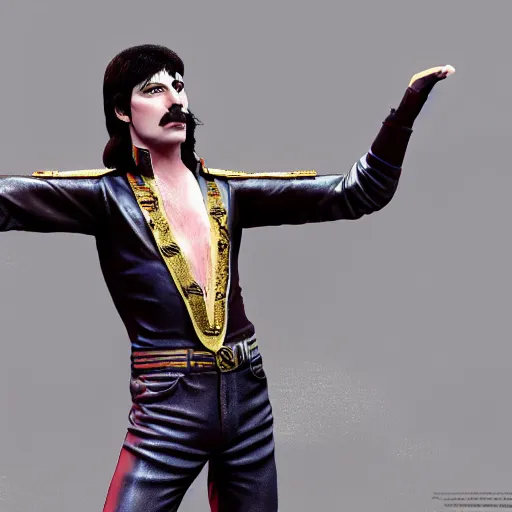 Prompt: paul mccartnay as freddie mercury, concept art, octane render