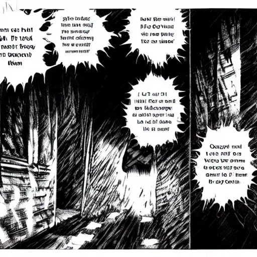 Image similar to horror manga pages