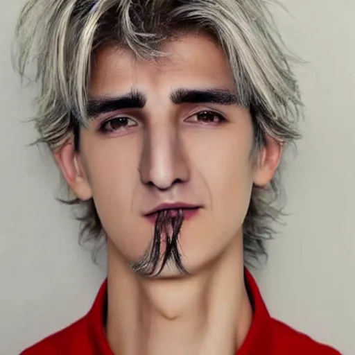 Image similar to really ugly xqc, big nose, underbite