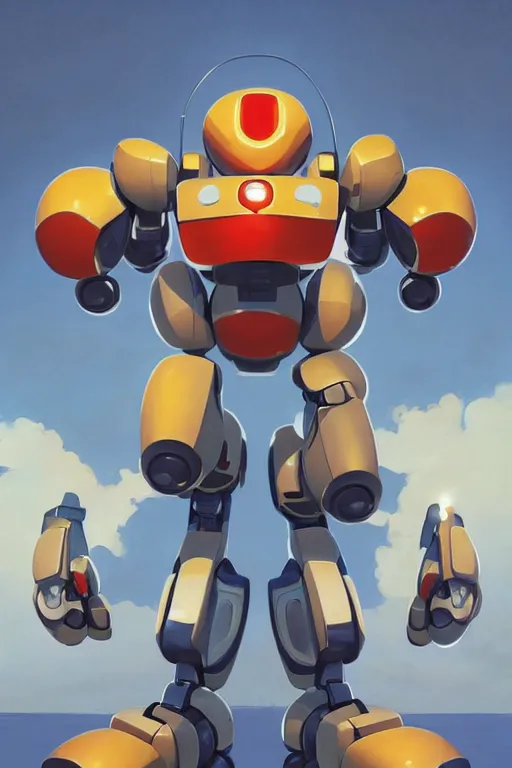 Image similar to metabots medabots medarotto medarot robot minimalist comics, behance hd by jesper ejsing, by rhads, makoto shinkai and lois van baarle, ilya kuvshinov, rossdraws global illumination ray tracing hdr radiating a glowing aura