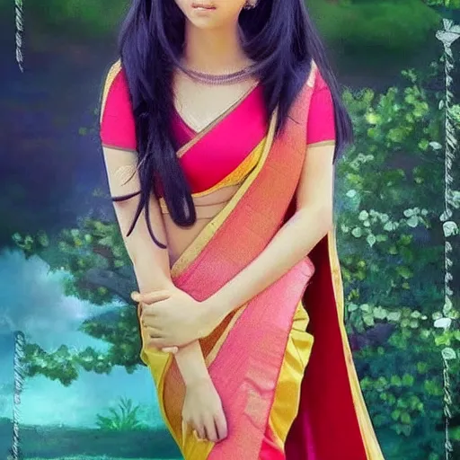 beautiful anime girl wearing saree | Stable Diffusion | OpenArt