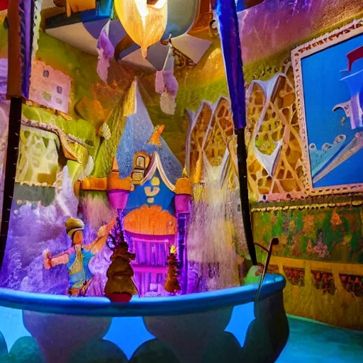 Image similar to photograph of scene of Israel from the It's a Small World ride, interior photograph of It's a Small World, It's a Small World Dark Ride