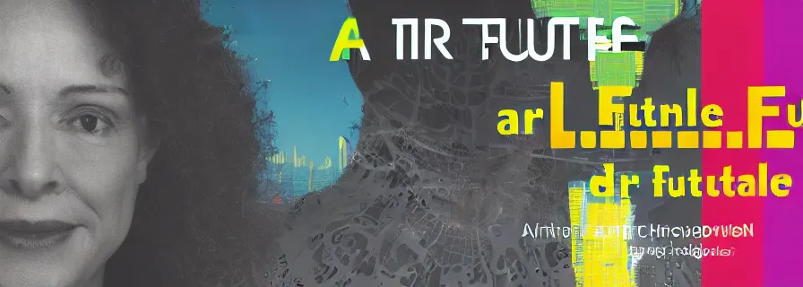 Image similar to text - free article banner for an article called the future of art : artificial intelligence