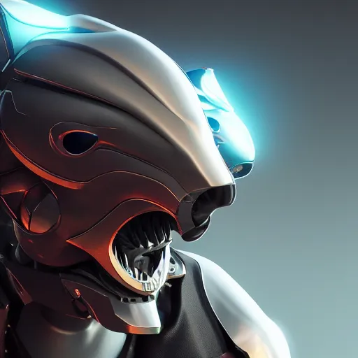 Image similar to robot dragon mask helmet, ray tracing, octane, portrait, artstation