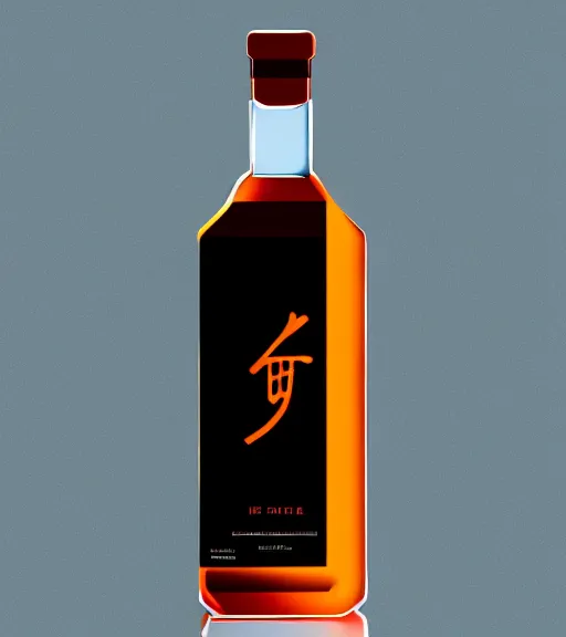 Image similar to face icon stylized minimalist bottle!! ben stiller whiskey!, loftis, cory behance hd by jesper ejsing, by rhads, makoto shinkai and lois van baarle, ilya kuvshinov, rossdraws global illumination