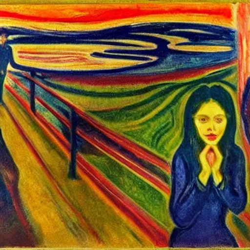 Prompt: the passing of time, oil on canvas, masterpiece by Edvard Munch