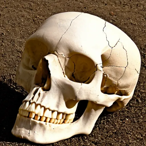 Image similar to lower half of a human skull