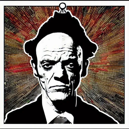 Image similar to hyperpop style hector salamanca