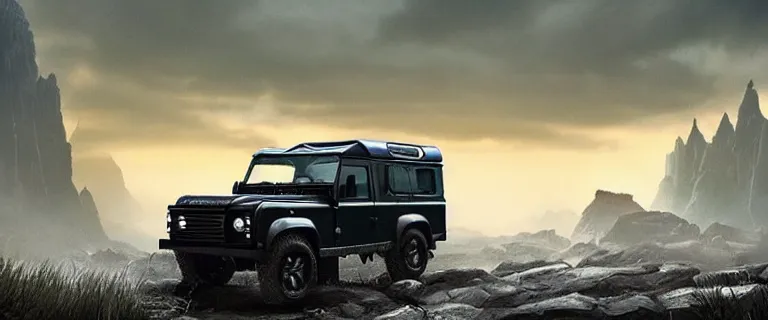 Land Rover Defender 110 (1985), an epic fantasy, | Stable Diffusion ...