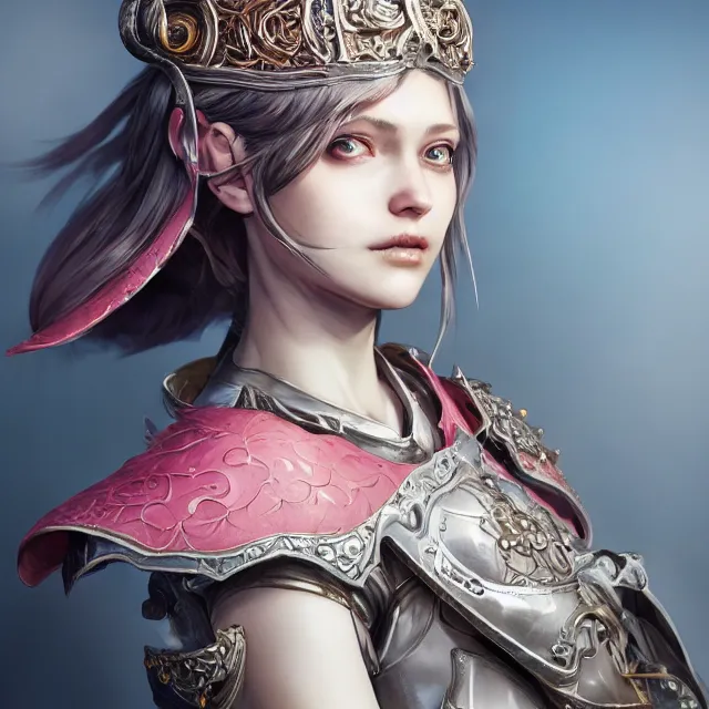 Prompt: studio portrait of lawful good colorful female holy knight paladin as absurdly beautiful, elegant, young sensual pretty woman, ultrafine hyperrealistic detailed face illustration by kim jung gi, irakli nadar, intricate linework, sharp focus, bright colors, matte, octopath traveler, final fantasy, unreal engine highly rendered, global illumination, radiant light, intricate environment