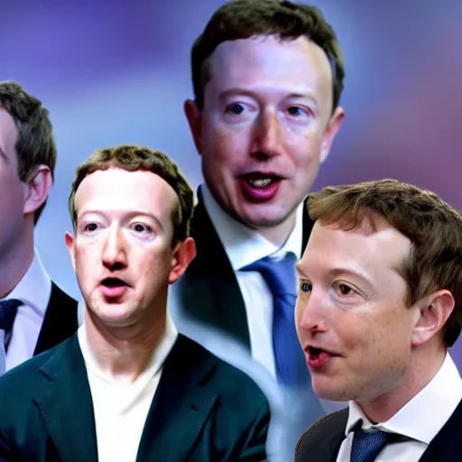 Prompt: mark zuckerberg, jeff bezos, and elon musk in a class learning how to be human beings and the class is bring taught by a space alien, 4 k, hyper realistic photo