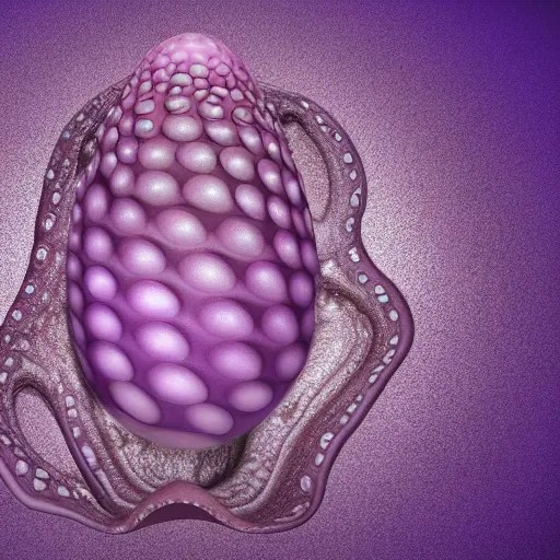 Prompt: a purple octopus egg hatching. digital art. ultra realistic. hd. 4 k