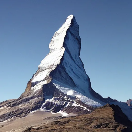 Image similar to matterhorn made in bacon