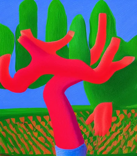 Image similar to impressive high quality high detail painting by david hockney, hd,