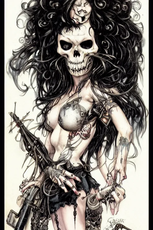 Image similar to pinup of death from sandman, by jean - baptiste monge