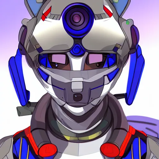 Image similar to anthro female jetplane mecha bust shot, digital art, furry art, mecha art, furaffinity commission, deviantart