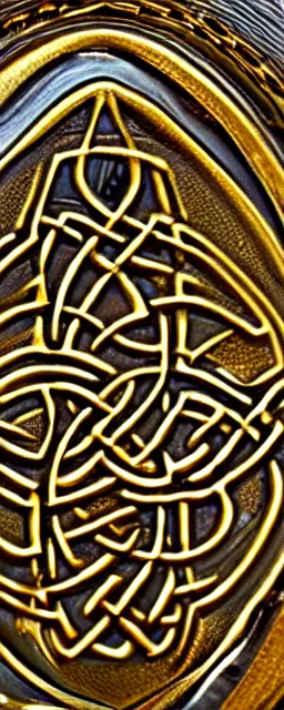 Image similar to gold celtic wall carvings