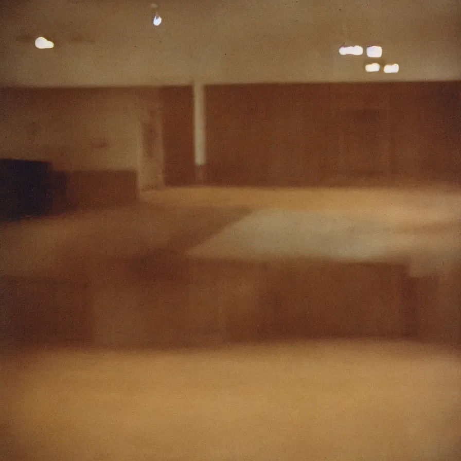 Image similar to 7 0 s movie still of an empty soviet ballroom with hands coming out from the floor, cinestill 8 0 0 t 3 5 mm, heavy grain, high quality, high detail