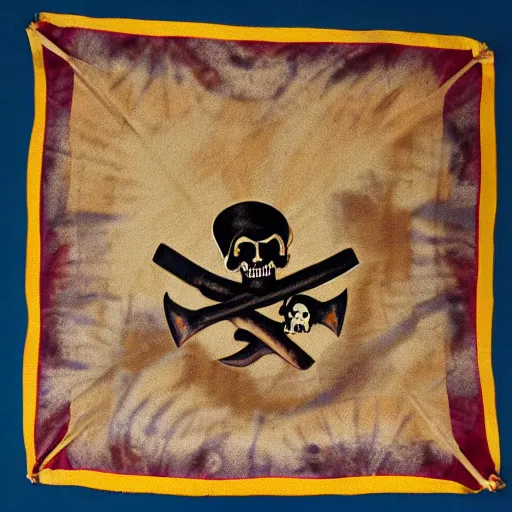 Prompt: pirate snuff handkerchief