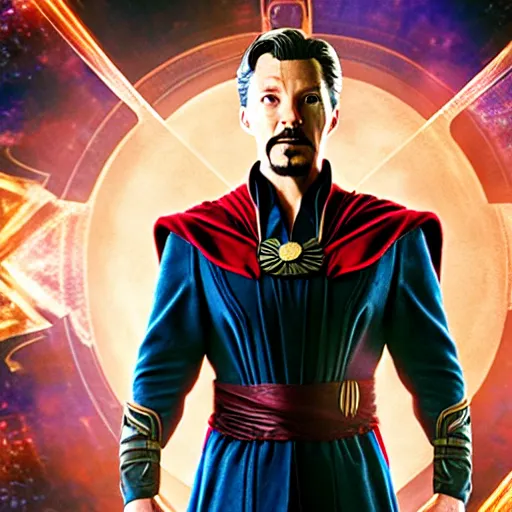 Image similar to Film still of a rabbit as Dr. Strange in avengers endgame, 4k