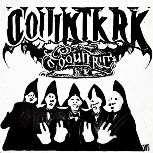 Image similar to count orlok punk band album cover