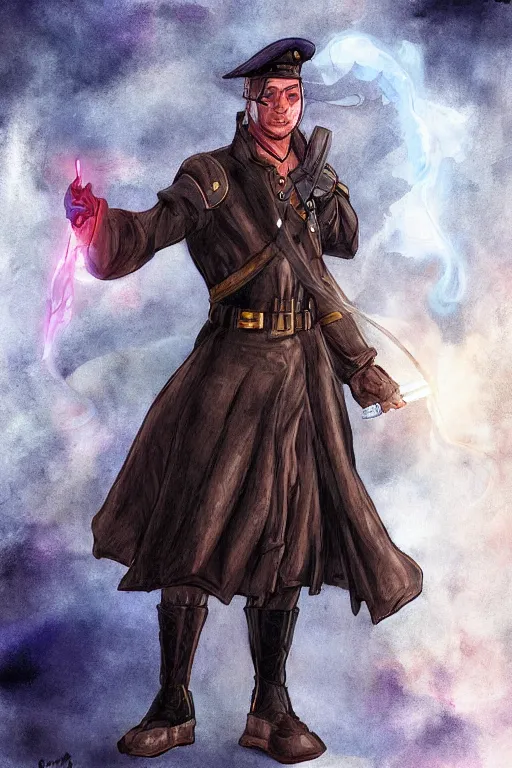 Image similar to neo as mage in soldier uniform | digital painting | highly detailed | fantasy