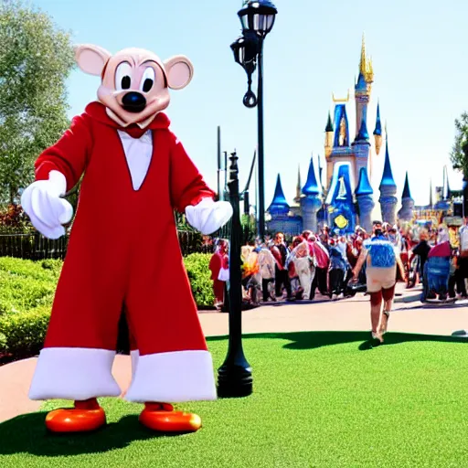 Image similar to Walter White mascot costume worn at Disney World