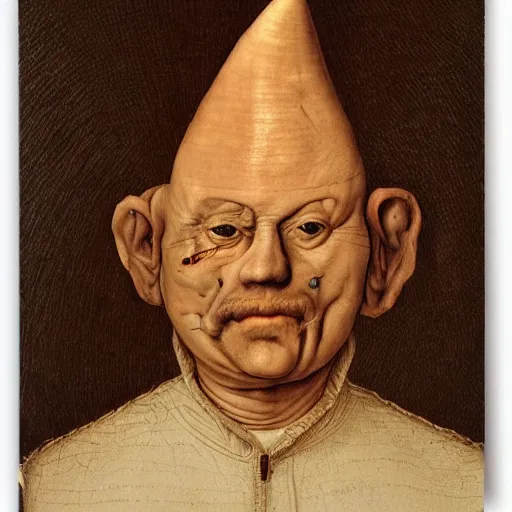 Image similar to coneheads portrait by giuseppe arcimboldo