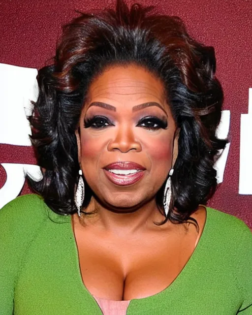 Prompt: photo of okra with oprah winfrey's head
