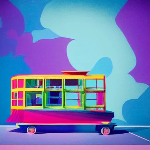 Prompt: 1 9 2 5 noisy excited universe pentagon flamingo hutch emerald car, by victo ngai and evard munch and mark rothko, trending on artstation, seapunk, tilt shift