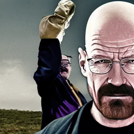 Prompt: walter white meets walter לבן, his jewish version