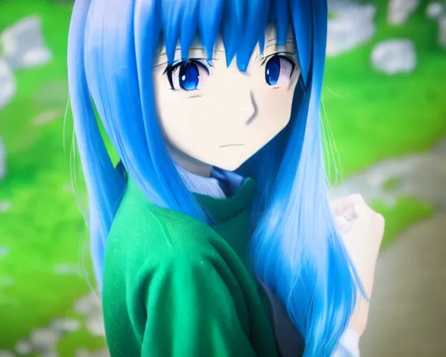 40 Most Beautiful Blue Hair Anime Girls In Anime World - Gizmo Story