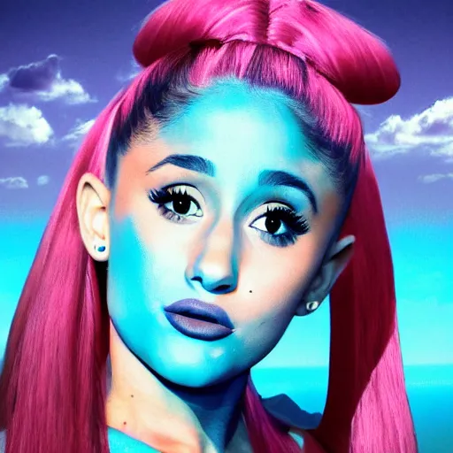 Image similar to beutiful ariana grande in the style of surrealism 8 k