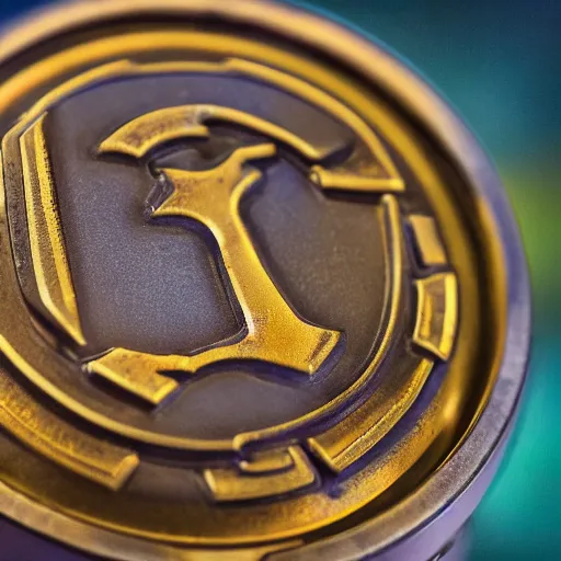 Image similar to macro photo of a miniature ho scale fortnite shield potion figure, taken with canon 8 0 d, canon 1 0 0 mm f / 2. 8