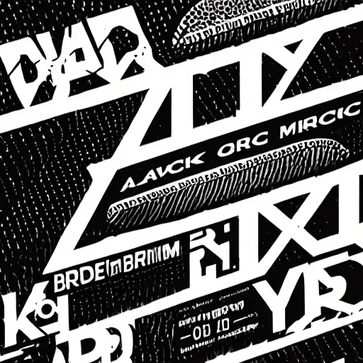 Prompt: black on white graphic design brading in style of david rudnick, eric hu, acid, y 2 k