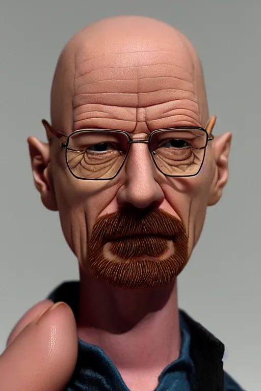 Prompt: walter white barbie doll, photorealistic, highly detailed,